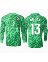 Moške Nogometnih dresov Atletico Madrid Jan Oblak #13 Vratar Gostujoči 2024-25 Dolgi rokavi